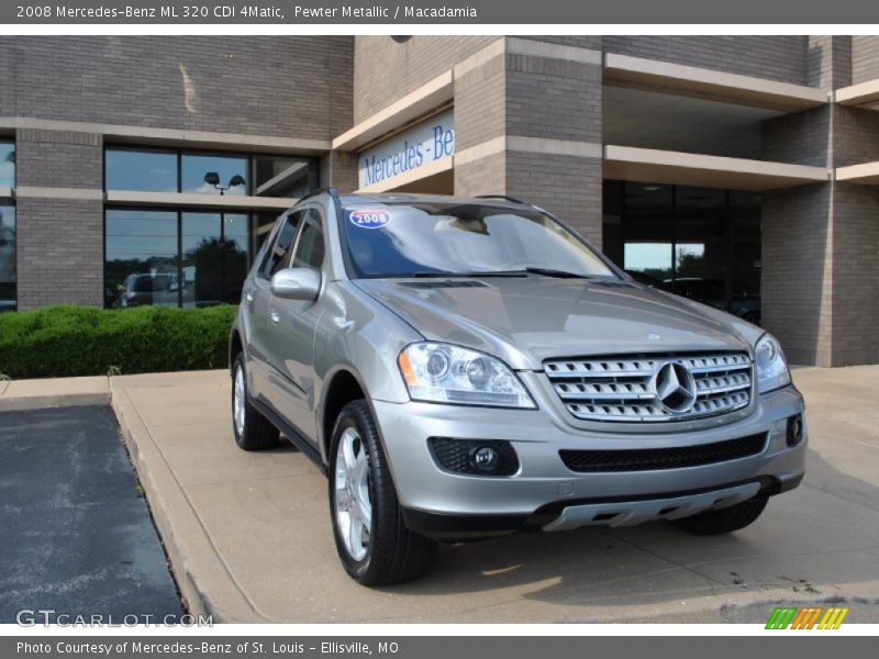 Pewter Metallic / Macadamia 2008 Mercedes-Benz ML 320 CDI 4Matic