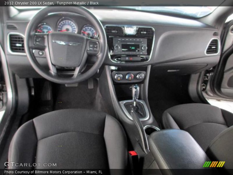 Tungsten Metallic / Black 2012 Chrysler 200 LX Sedan