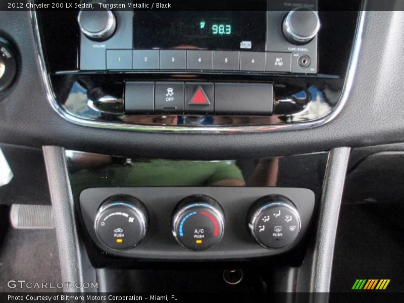 Tungsten Metallic / Black 2012 Chrysler 200 LX Sedan