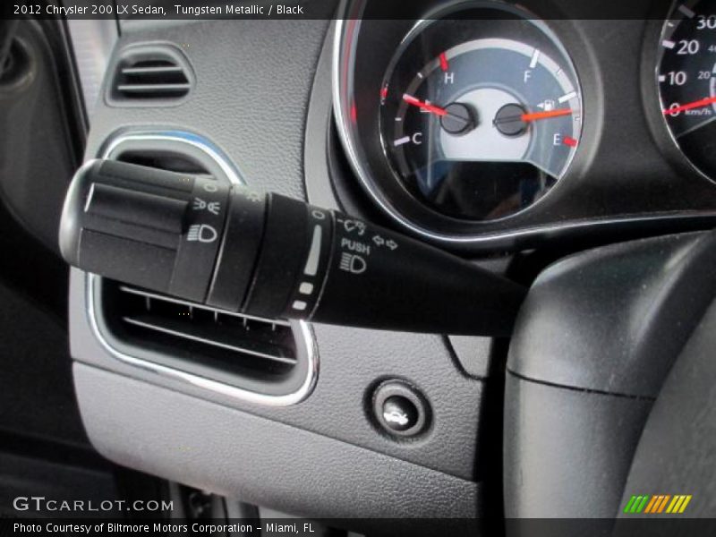 Tungsten Metallic / Black 2012 Chrysler 200 LX Sedan