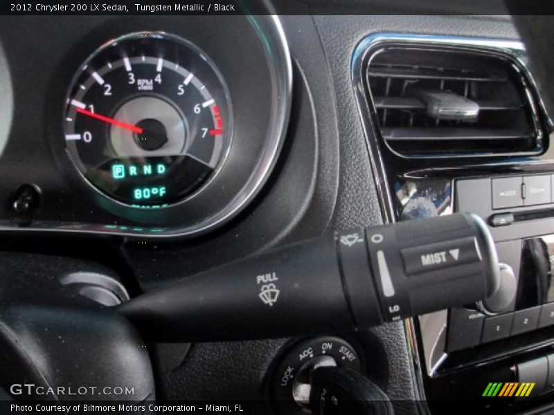 Tungsten Metallic / Black 2012 Chrysler 200 LX Sedan