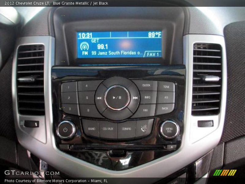 Blue Granite Metallic / Jet Black 2012 Chevrolet Cruze LT