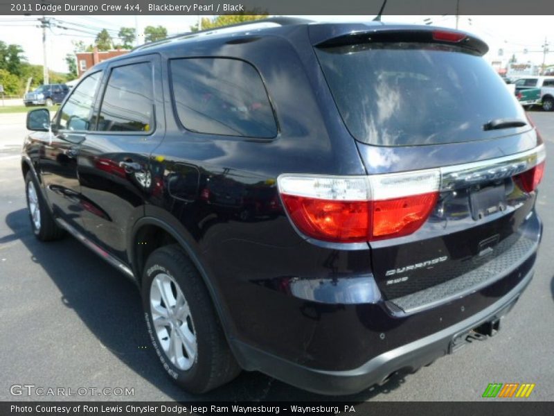 Blackberry Pearl / Black 2011 Dodge Durango Crew 4x4
