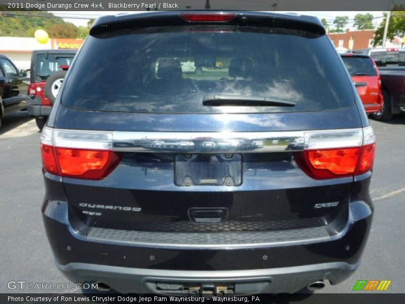 Blackberry Pearl / Black 2011 Dodge Durango Crew 4x4