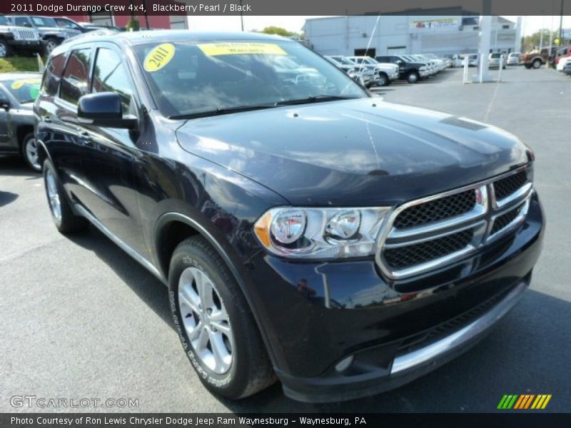Blackberry Pearl / Black 2011 Dodge Durango Crew 4x4