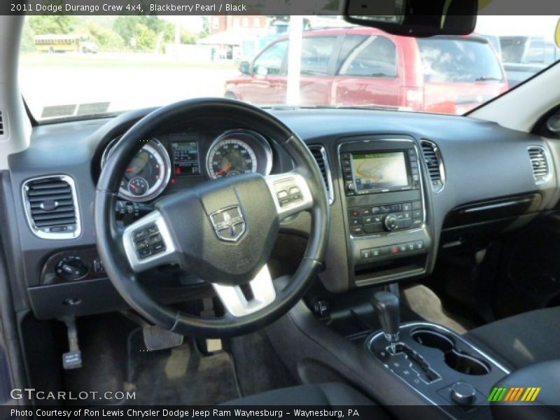 Blackberry Pearl / Black 2011 Dodge Durango Crew 4x4
