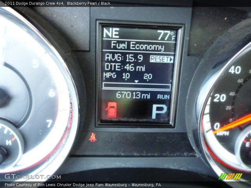 Blackberry Pearl / Black 2011 Dodge Durango Crew 4x4