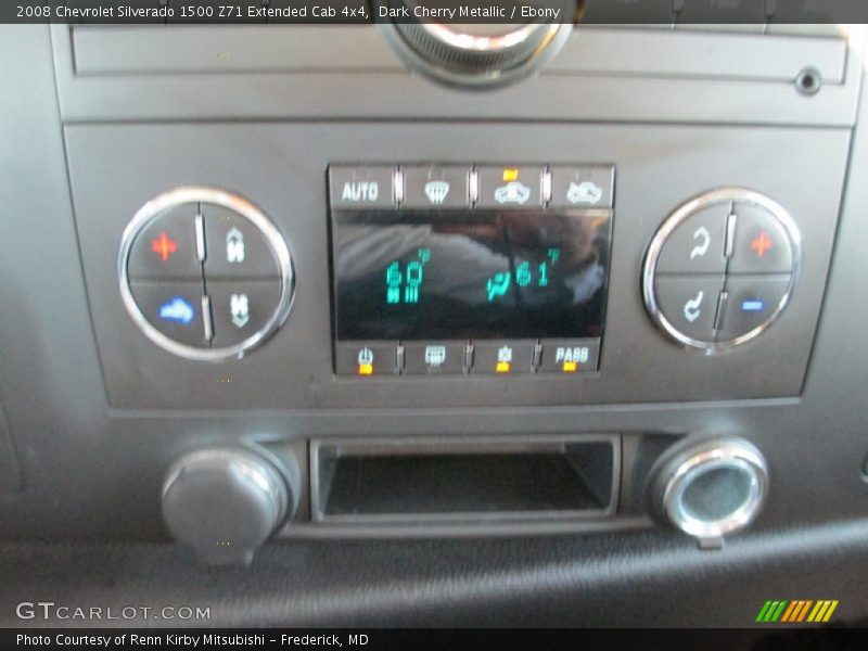 Dark Cherry Metallic / Ebony 2008 Chevrolet Silverado 1500 Z71 Extended Cab 4x4