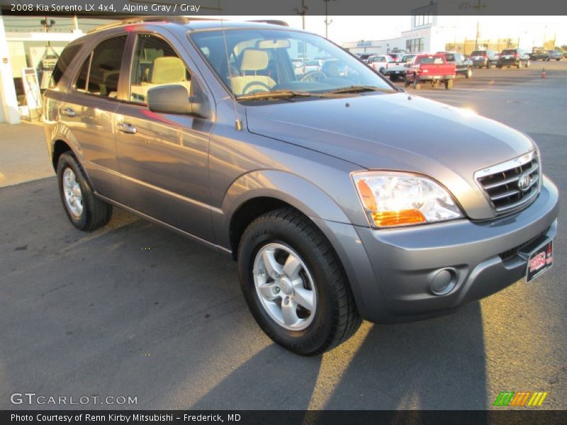 Alpine Gray / Gray 2008 Kia Sorento LX 4x4