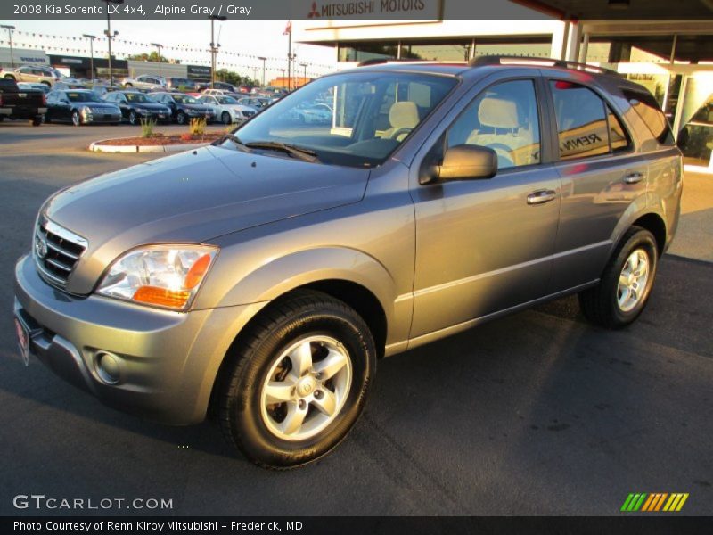 Alpine Gray / Gray 2008 Kia Sorento LX 4x4