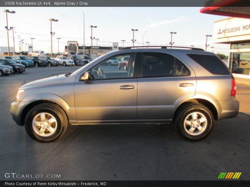 Alpine Gray / Gray 2008 Kia Sorento LX 4x4