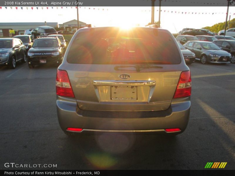 Alpine Gray / Gray 2008 Kia Sorento LX 4x4