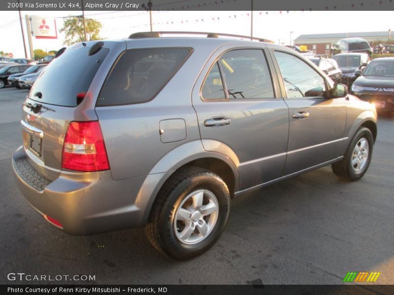 Alpine Gray / Gray 2008 Kia Sorento LX 4x4