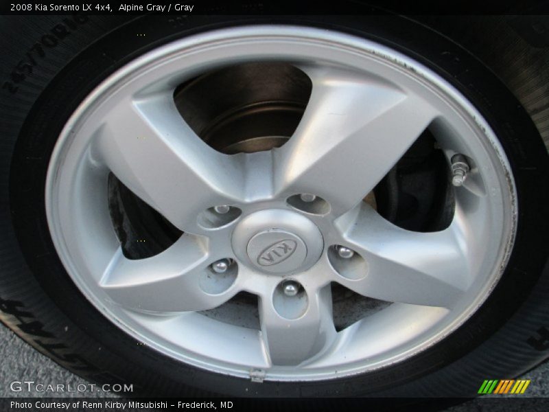 Alpine Gray / Gray 2008 Kia Sorento LX 4x4