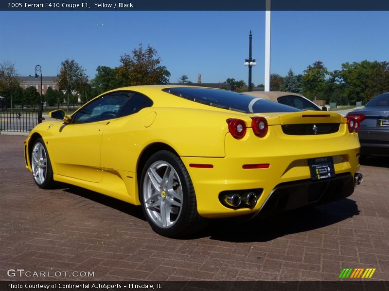 Yellow / Black 2005 Ferrari F430 Coupe F1