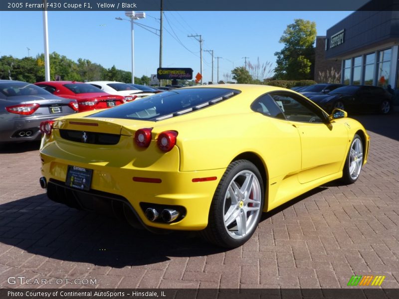 Yellow / Black 2005 Ferrari F430 Coupe F1