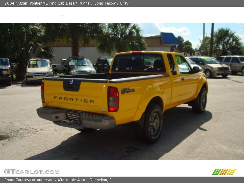 Solar Yellow / Gray 2004 Nissan Frontier XE King Cab Desert Runner