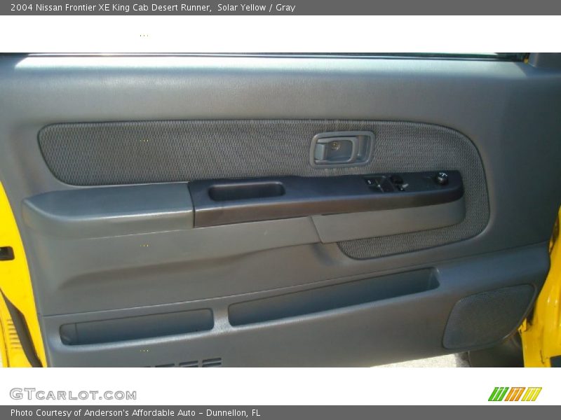 Solar Yellow / Gray 2004 Nissan Frontier XE King Cab Desert Runner