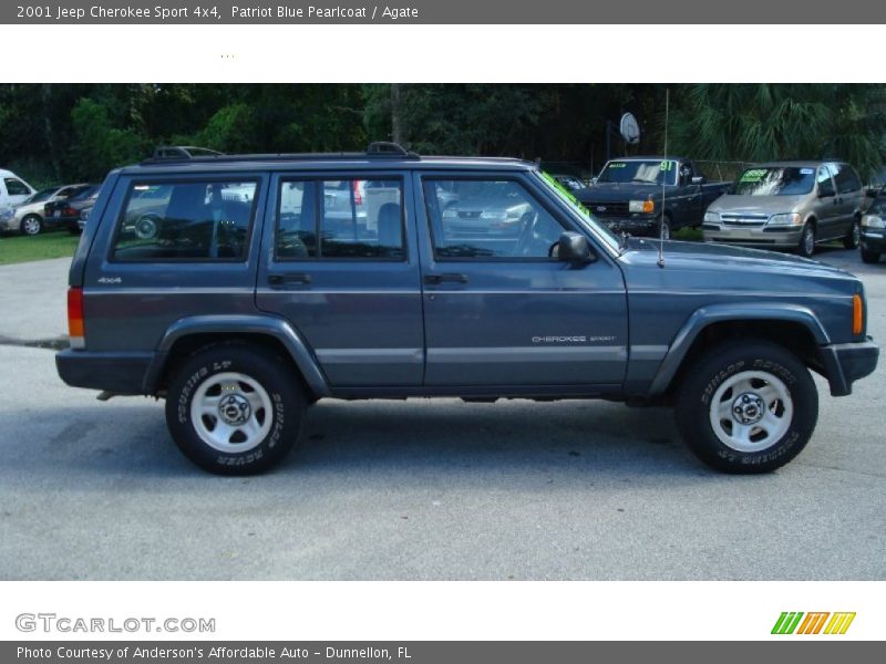 Patriot Blue Pearlcoat / Agate 2001 Jeep Cherokee Sport 4x4