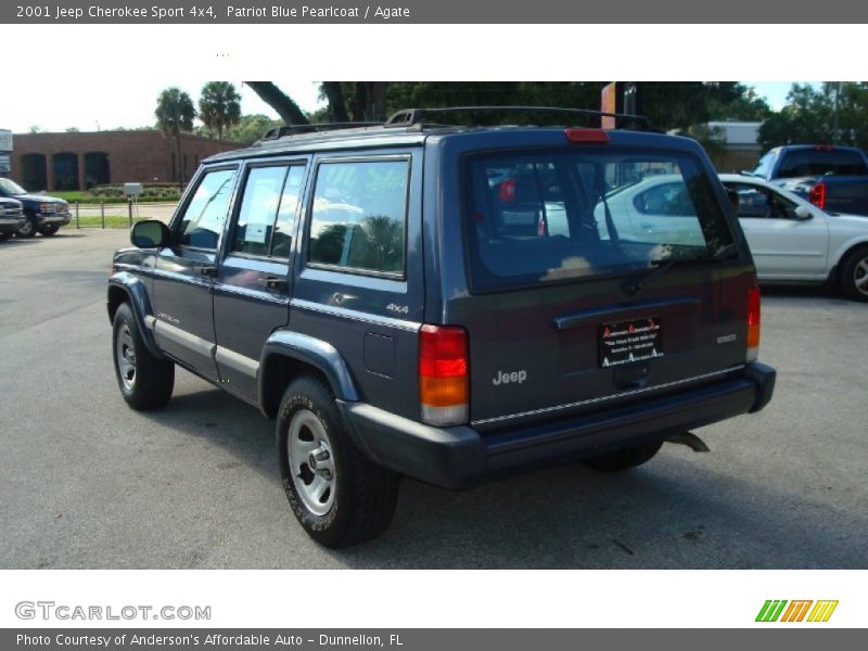 Patriot Blue Pearlcoat / Agate 2001 Jeep Cherokee Sport 4x4