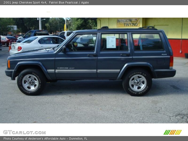 Patriot Blue Pearlcoat / Agate 2001 Jeep Cherokee Sport 4x4