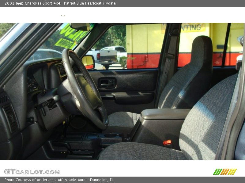 Patriot Blue Pearlcoat / Agate 2001 Jeep Cherokee Sport 4x4
