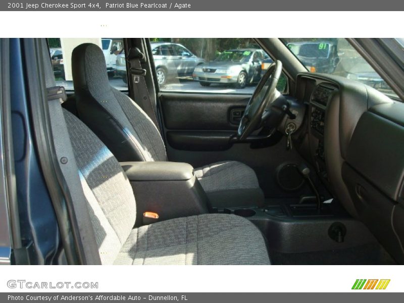 Patriot Blue Pearlcoat / Agate 2001 Jeep Cherokee Sport 4x4