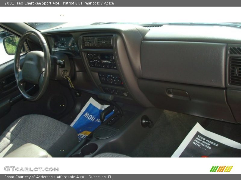 Patriot Blue Pearlcoat / Agate 2001 Jeep Cherokee Sport 4x4