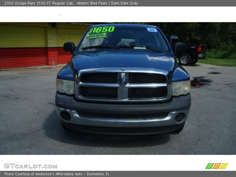 Atlantic Blue Pearl / Dark Slate Gray 2002 Dodge Ram 1500 ST Regular Cab