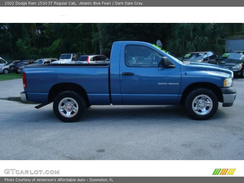 Atlantic Blue Pearl / Dark Slate Gray 2002 Dodge Ram 1500 ST Regular Cab