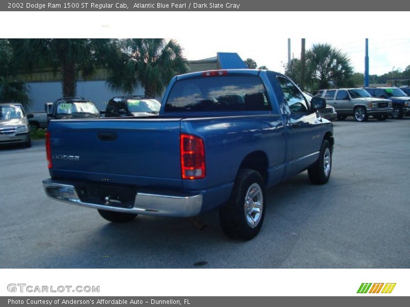 Atlantic Blue Pearl / Dark Slate Gray 2002 Dodge Ram 1500 ST Regular Cab