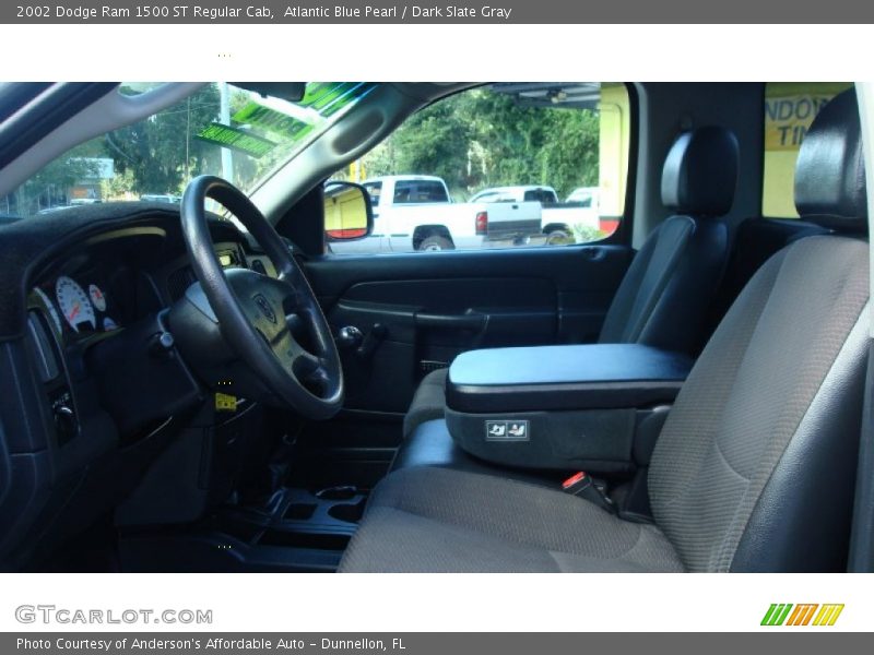 Atlantic Blue Pearl / Dark Slate Gray 2002 Dodge Ram 1500 ST Regular Cab