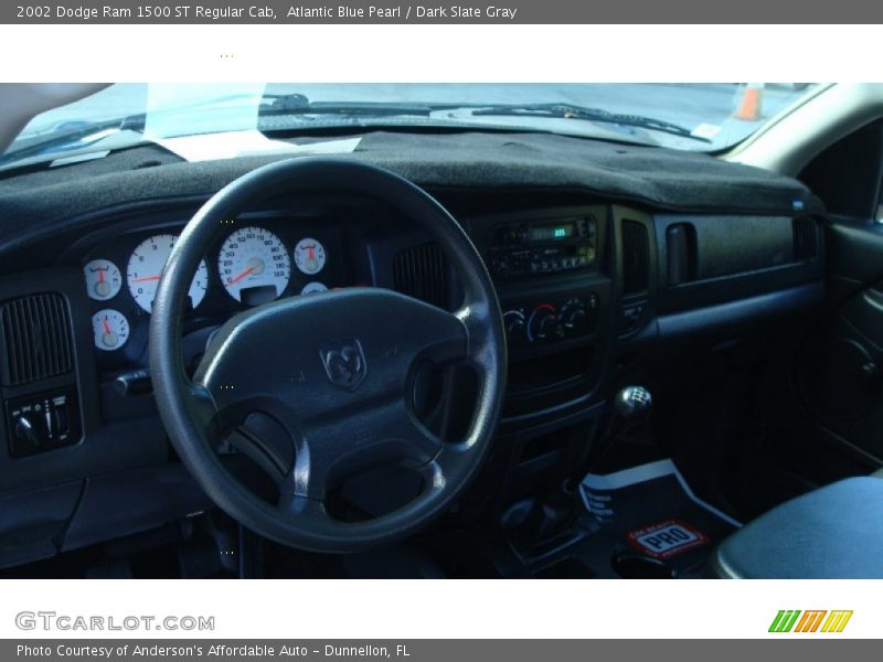 Atlantic Blue Pearl / Dark Slate Gray 2002 Dodge Ram 1500 ST Regular Cab
