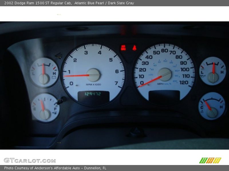 Atlantic Blue Pearl / Dark Slate Gray 2002 Dodge Ram 1500 ST Regular Cab