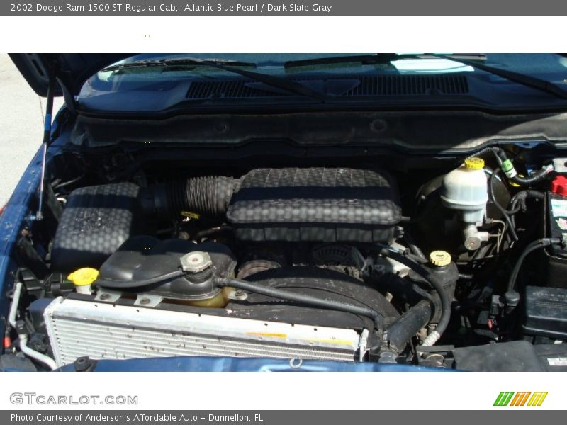 Atlantic Blue Pearl / Dark Slate Gray 2002 Dodge Ram 1500 ST Regular Cab