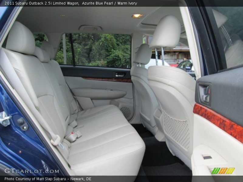Azurite Blue Pearl / Warm Ivory 2011 Subaru Outback 2.5i Limited Wagon