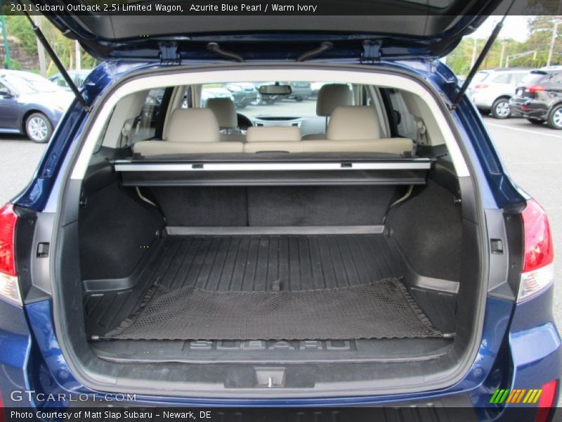 Azurite Blue Pearl / Warm Ivory 2011 Subaru Outback 2.5i Limited Wagon