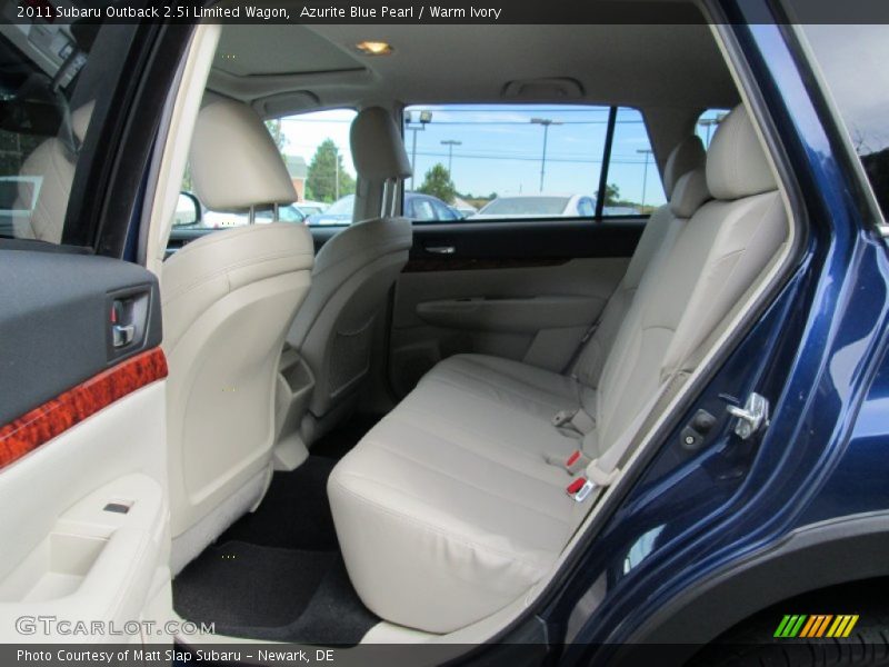 Azurite Blue Pearl / Warm Ivory 2011 Subaru Outback 2.5i Limited Wagon