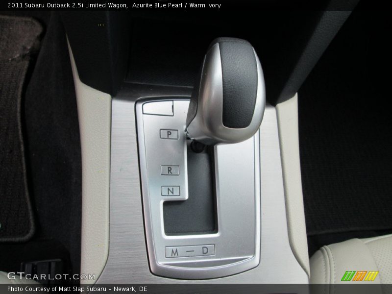 Azurite Blue Pearl / Warm Ivory 2011 Subaru Outback 2.5i Limited Wagon