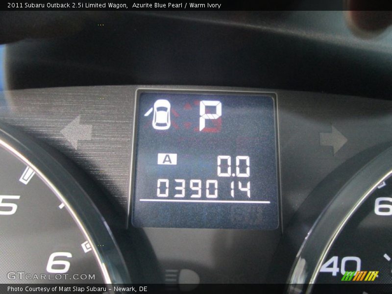 Azurite Blue Pearl / Warm Ivory 2011 Subaru Outback 2.5i Limited Wagon