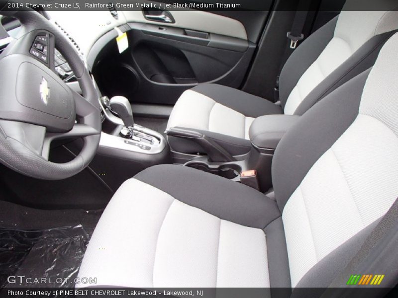 Rainforest Green Metallic / Jet Black/Medium Titanium 2014 Chevrolet Cruze LS