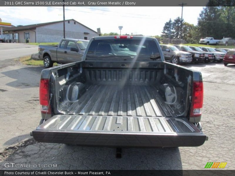 Gray Green Metallic / Ebony 2011 GMC Sierra 1500 SLE Extended Cab 4x4