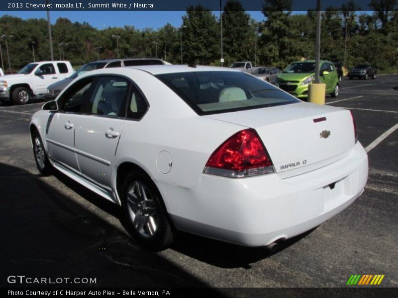 Summit White / Neutral 2013 Chevrolet Impala LT