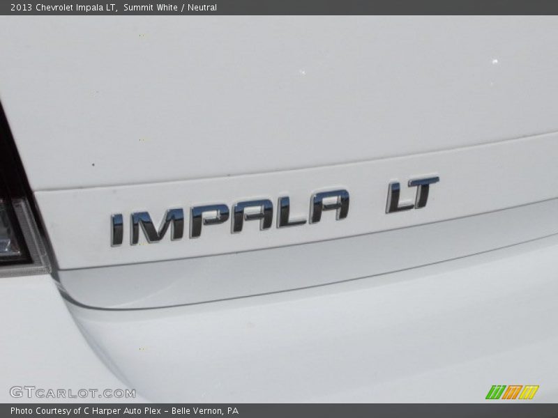 Summit White / Neutral 2013 Chevrolet Impala LT