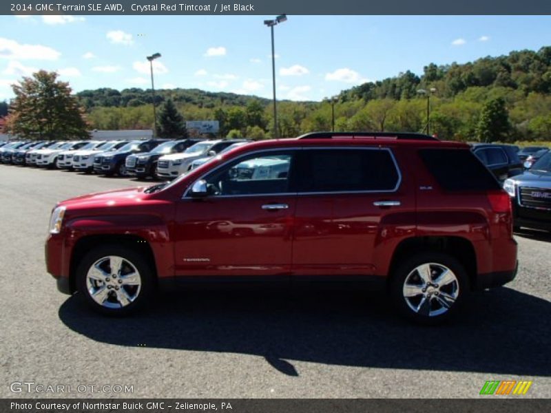 Crystal Red Tintcoat / Jet Black 2014 GMC Terrain SLE AWD