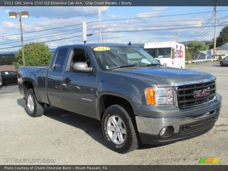 Front 3/4 View of 2011 Sierra 1500 SLE Extended Cab 4x4