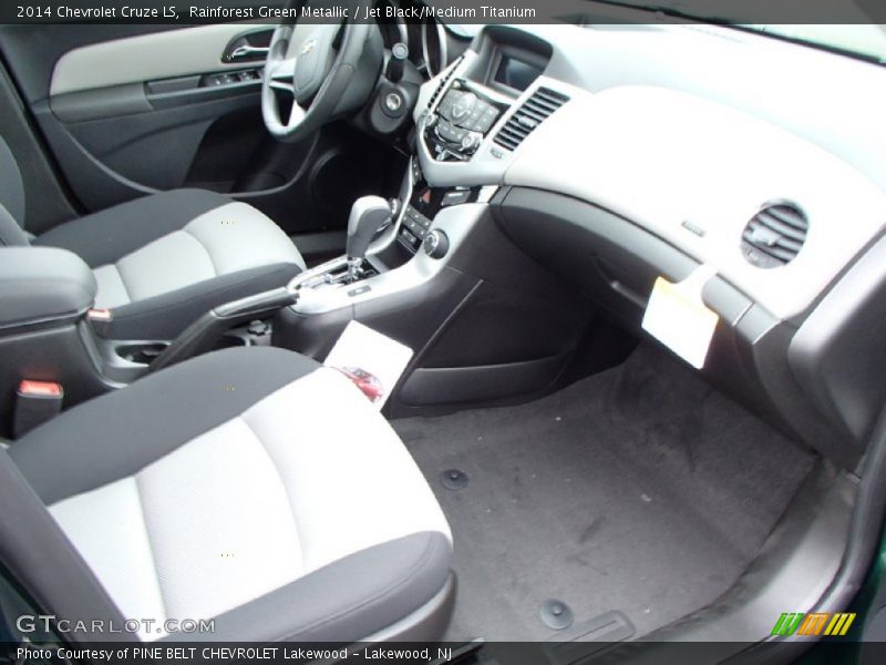 Rainforest Green Metallic / Jet Black/Medium Titanium 2014 Chevrolet Cruze LS