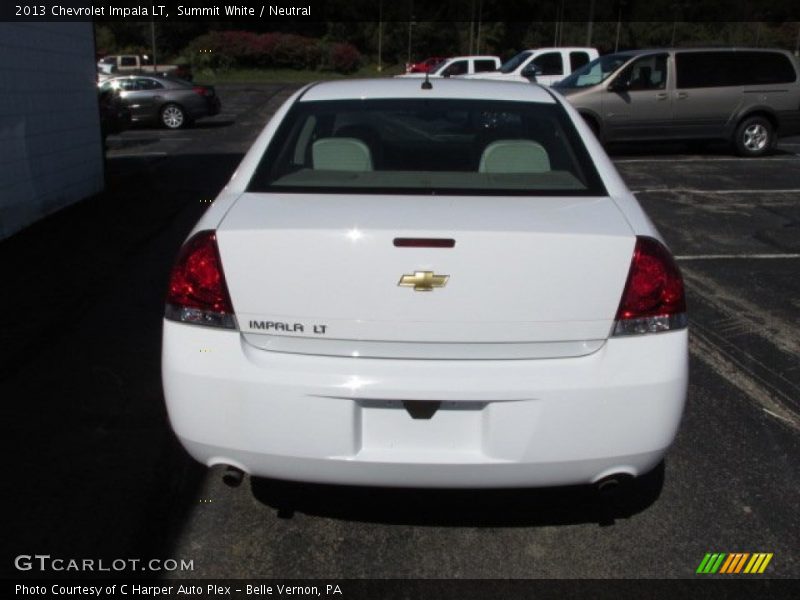 Summit White / Neutral 2013 Chevrolet Impala LT