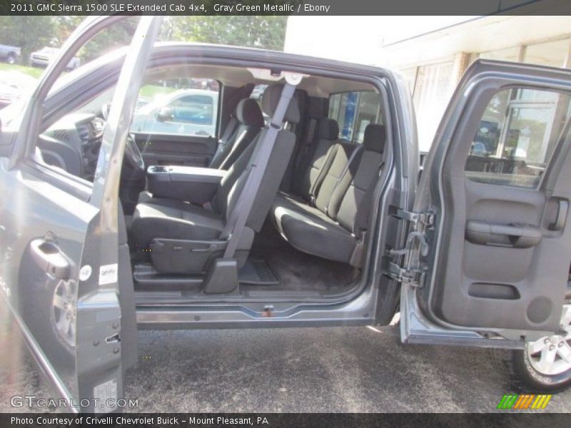 Gray Green Metallic / Ebony 2011 GMC Sierra 1500 SLE Extended Cab 4x4