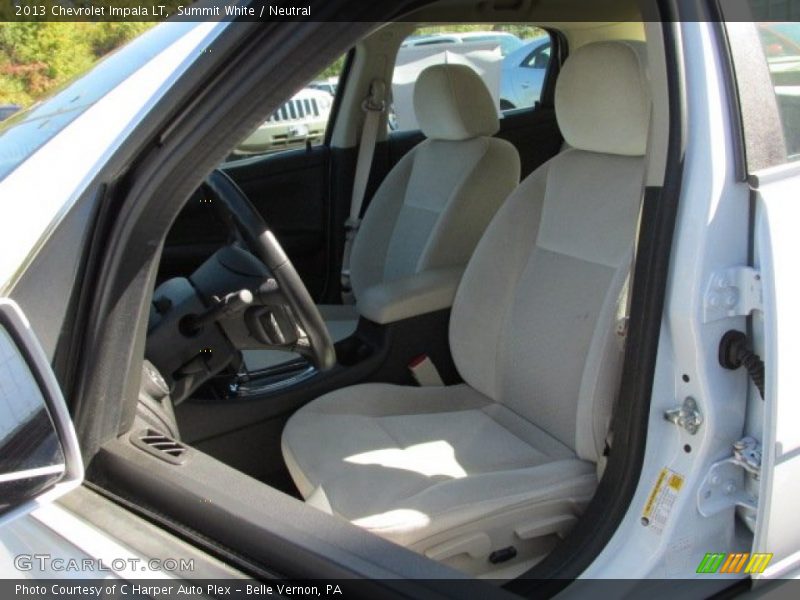 Summit White / Neutral 2013 Chevrolet Impala LT